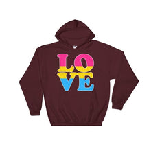 Hooded Sweatshirt - Pansexual Love Maroon / S