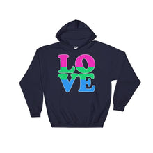 Hooded Sweatshirt - Polysexual Love Navy / S