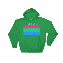 Hooded Sweatshirt - Polysexual Pride Irish Green / S