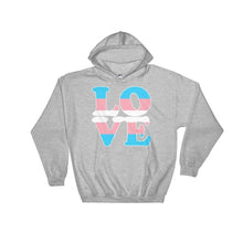 Hooded Sweatshirt - Transgender Love Sport Grey / S