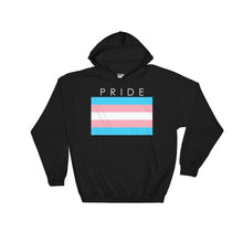 Hooded Sweatshirt - Transgender Pride Black / S