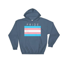 Hooded Sweatshirt - Transgender Pride Indigo Blue / S