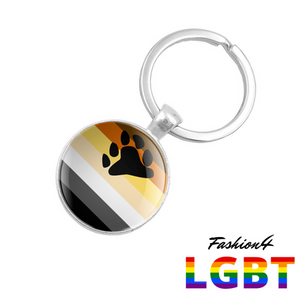 Keychain Double-Sided - 18 Flags Bear Pride