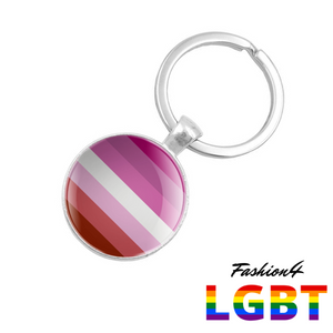 Keychain Double-Sided - 18 Flags Lesbian