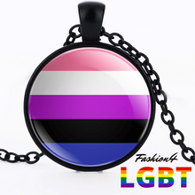 Necklace - 18 Flags Black / Genderfluid