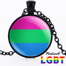 Necklace - 18 Flags Black / Polysexual