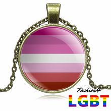 Necklace - 18 Flags Bronze / Lesbian