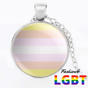 Necklace - 18 Flags Silver / Pangender