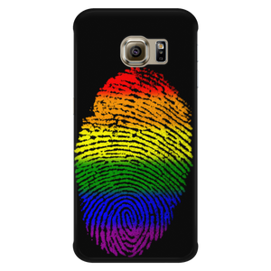 Phonecase - Rainbow Touch Black Galaxy S6 Edge Phone Cases