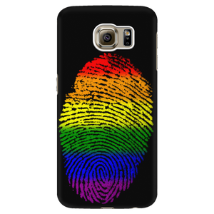 Phonecase - Rainbow Touch Black Galaxy S6 Phone Cases