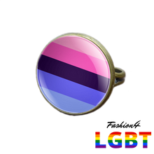 Pride Ring - 18 Flags Bronze / Omnisexual