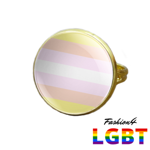 Pride Ring - 18 Flags Gold / Pangender