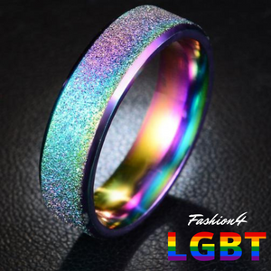 Rainbow Ring - Blasted