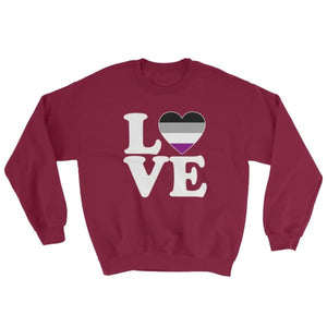 Sweatshirt - Ace Love & Heart Maroon / S