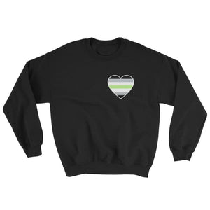 Sweatshirt - Agender Heart Black / S