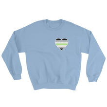 Sweatshirt - Agender Heart Light Blue / S