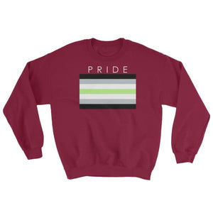 Sweatshirt - Agender Pride Maroon / S