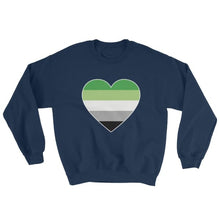 Sweatshirt - Aromantic Big Heart Navy / S
