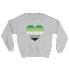 Sweatshirt - Aromantic Big Heart Sport Grey / S