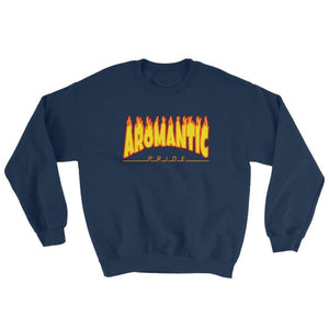 Sweatshirt - Aromantic Flames Navy / S