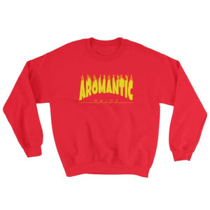 Sweatshirt - Aromantic Flames Red / S