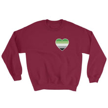 Sweatshirt - Aromantic Heart Maroon / S