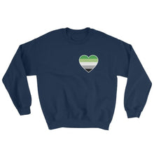 Sweatshirt - Aromantic Heart Navy / S