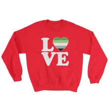 Sweatshirt - Aromantic Love & Heart Red / S