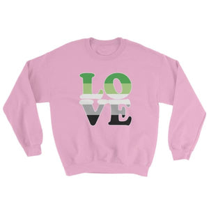 Sweatshirt - Aromantic Love Light Pink / S