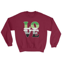 Sweatshirt - Aromantic Love Maroon / S