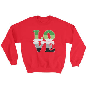 Sweatshirt - Aromantic Love Red / S