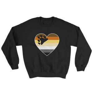 Sweatshirt - Bear Pride Big Heart Black / S