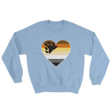Sweatshirt - Bear Pride Big Heart Light Blue / S