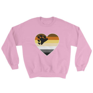Sweatshirt - Bear Pride Big Heart Light Pink / S