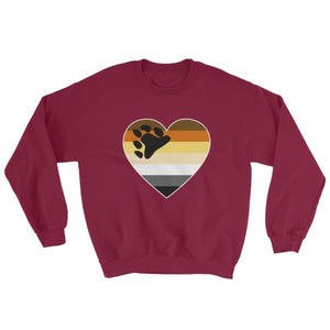 Sweatshirt - Bear Pride Big Heart Maroon / S