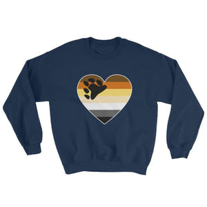 Sweatshirt - Bear Pride Big Heart Navy / S
