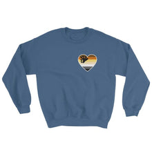 Sweatshirt - Bear Pride Heart Indigo Blue / S