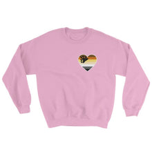 Sweatshirt - Bear Pride Heart Light Pink / S