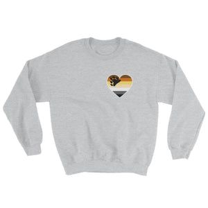 Sweatshirt - Bear Pride Heart Sport Grey / S