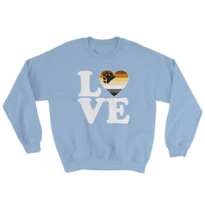 Sweatshirt - Bear Pride Love & Heart Light Blue / S