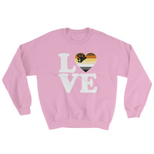 Sweatshirt - Bear Pride Love & Heart Light Pink / S