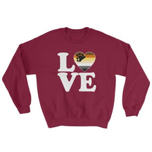 Sweatshirt - Bear Pride Love & Heart Maroon / S