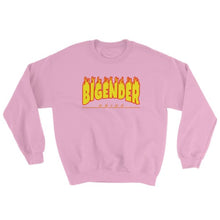 Sweatshirt - Bigender Flames Light Pink / S