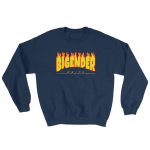 Sweatshirt - Bigender Flames Navy / S