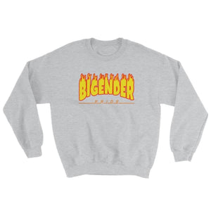Sweatshirt - Bigender Flames Sport Grey / S