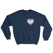 Sweatshirt - Bigender Heart Navy / S