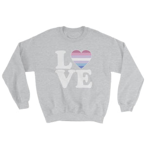 Sweatshirt - Bigender Love & Heart Sport Grey / S