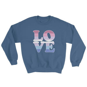 Sweatshirt - Bigender Love Indigo Blue / S