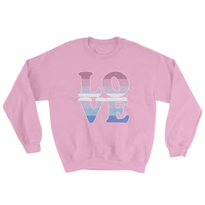 Sweatshirt - Bigender Love Light Pink / S