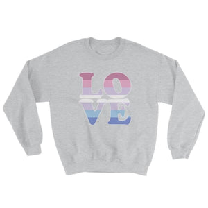 Sweatshirt - Bigender Love Sport Grey / S